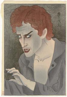 Yamamura Koka - The Actor Morita Kan\'Ya Xiii In The Role of Jean Valjean, 1921