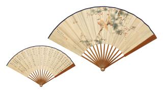 Yan Bolong - Birds and Pine Tree/Calligraphy