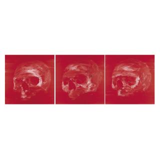 Yan Pei-Ming - Autoportrait En Crâne (Self Portrait As A Skull) (Triptych)