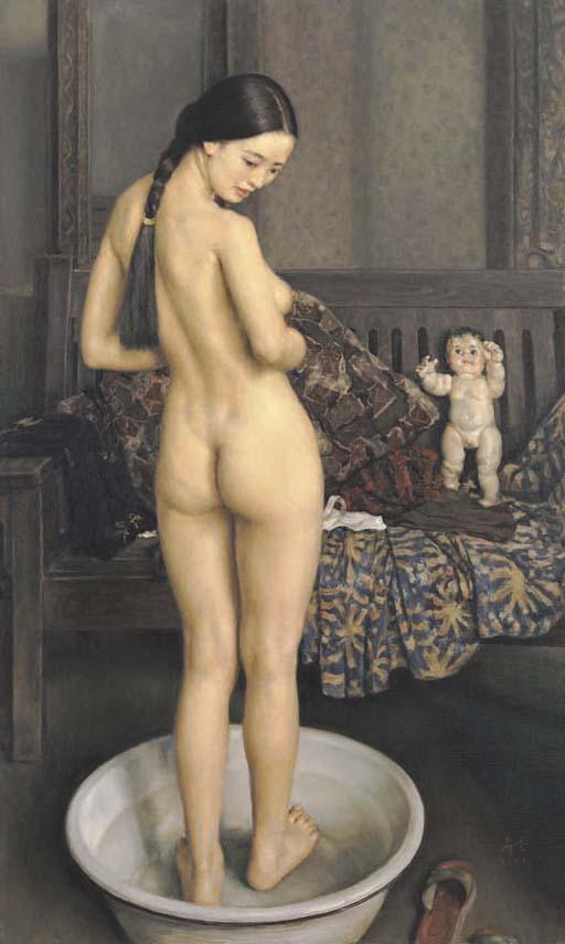 Yang Fei-Yun - Lady in bathing