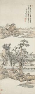 Yang Jin - Landscape in the Style of Yuan Artists