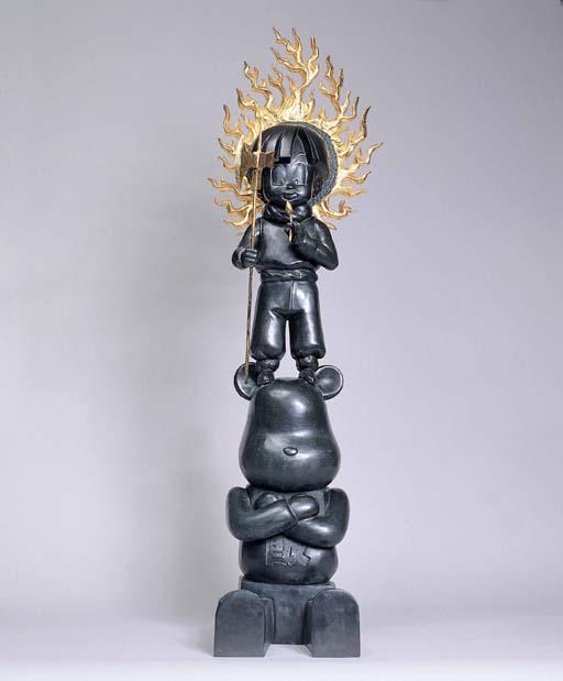 Yang Mao Lin - Fan Deva rides on black bear