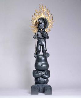 Yang Mao Lin - Fan Deva rides on black bear