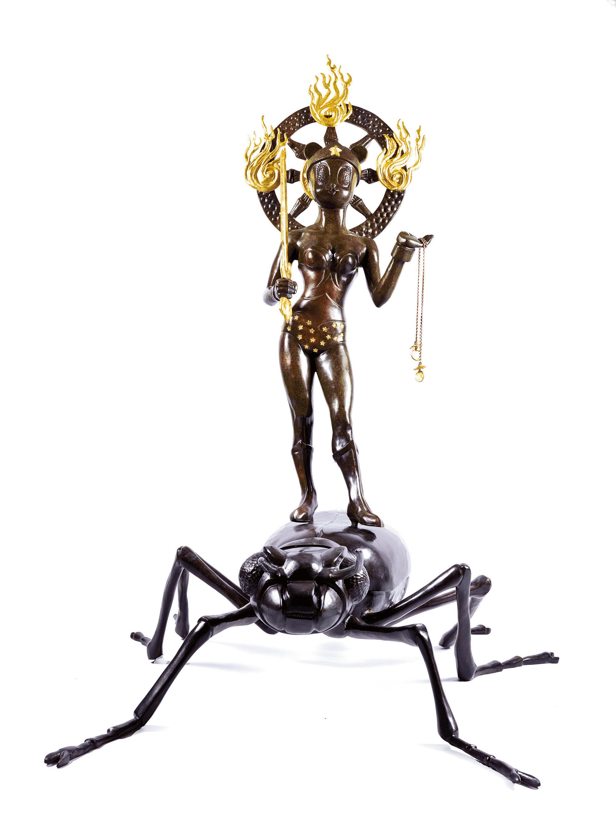 Yang Maolin - Panda-woman Deva Rides on a Tiger Beetle