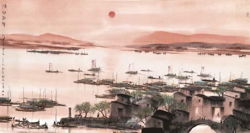 Yang Mingyi - Sunrise over the Lake