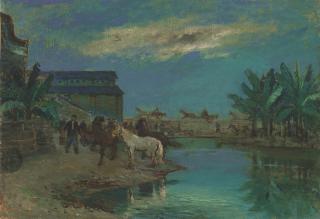 Yang Qiuren - Horses along River