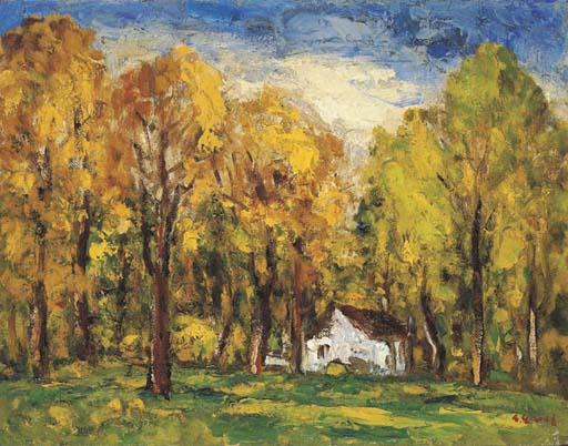 Yang Sanlang - A Cottage in the Woods