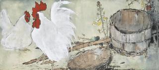 Yang Shanshen - Fowls In The Garden