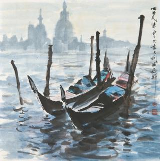 Yang Zhiguang - Gondola In Venice