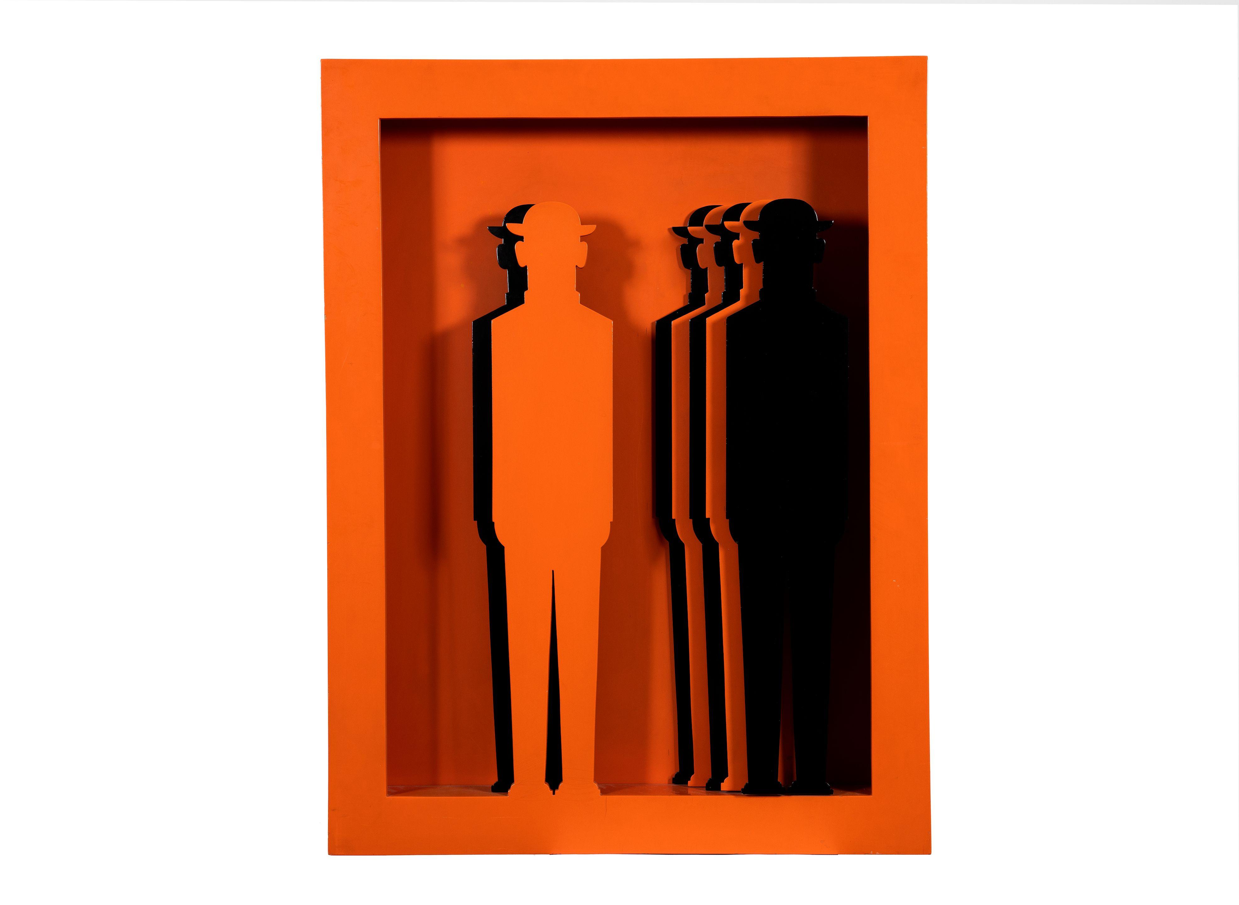 Yannis Gaïtis - Personnages 82 x 62 x 7.5cm (32 5/16 x 24 7/16 x 2 15/16in).