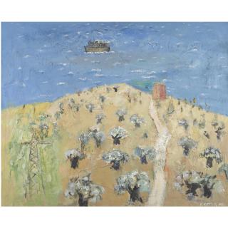 Yannis Kottis - Greek Landscape With Olive Trees