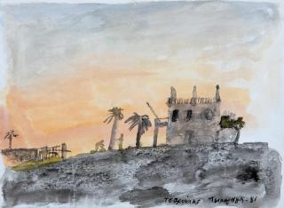 Yannis Tsarouchis - Maison néoclassique, Pirée