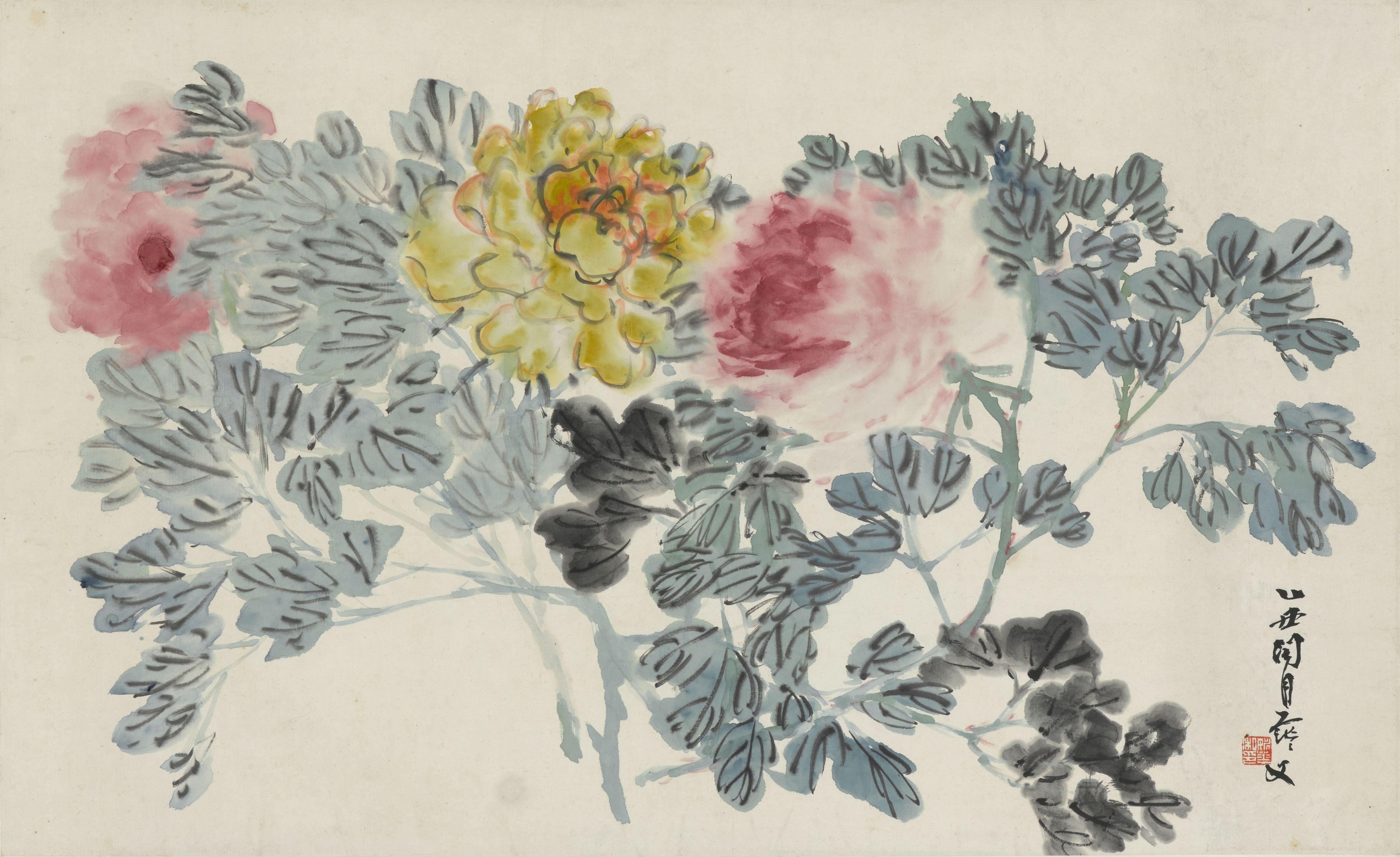 Yao Hua - Peonies, 1925
