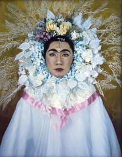 Yasumasa Morimura - An Inner Dialogue with Frida Kahlo (Flower Wreath and Tears)