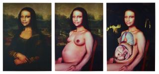 Yasumasa Morimura - I. Self-Portrait As Art History (Mona Lisa In Its Origin) | II. Self-Portrait As Art History (Mona Lisa In Pregnancy) | III. Self-Portrait As Art History (Mona Lisa In The Third Place) [3 Works]