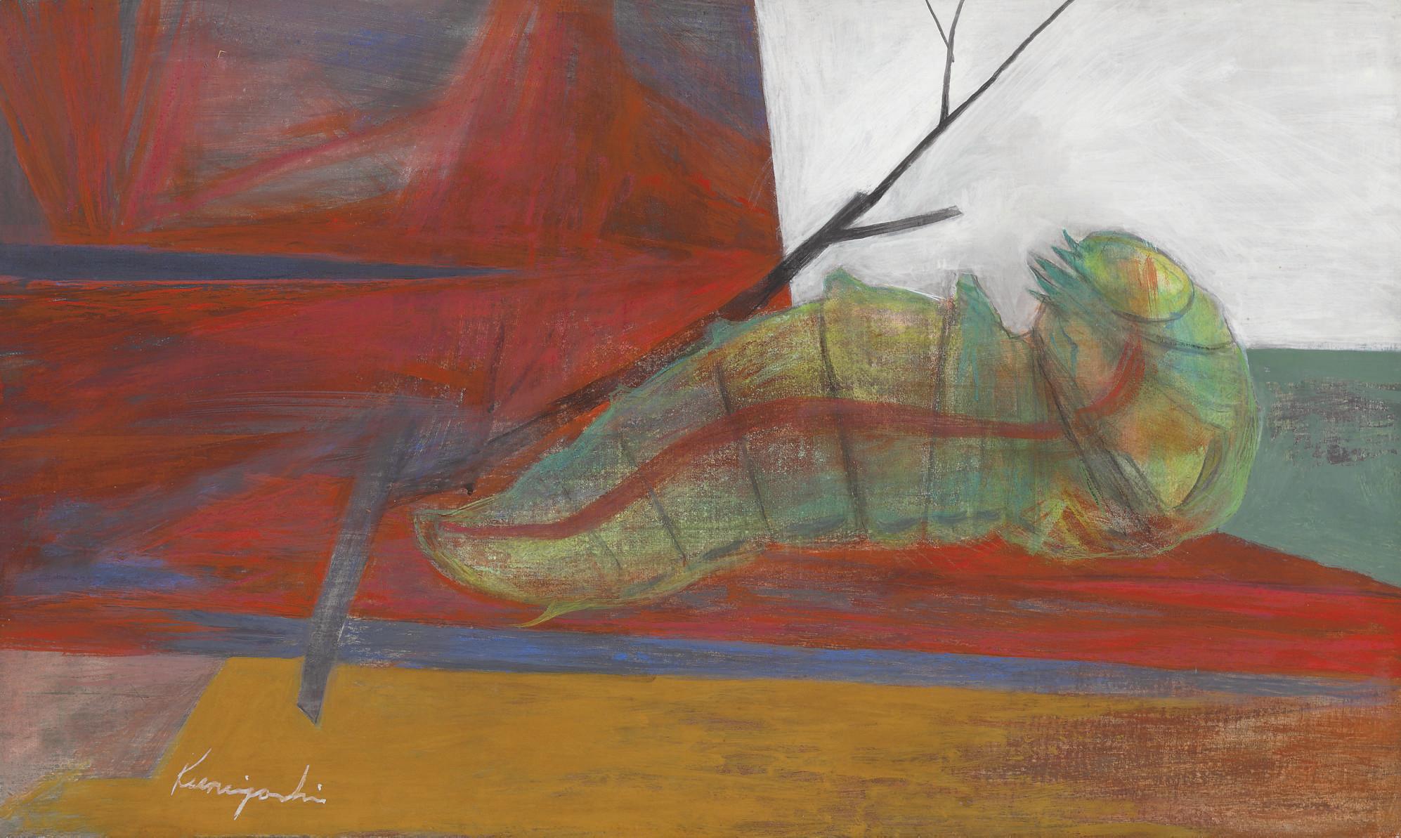 Yasuo Kuniyoshi - Attacked Worm