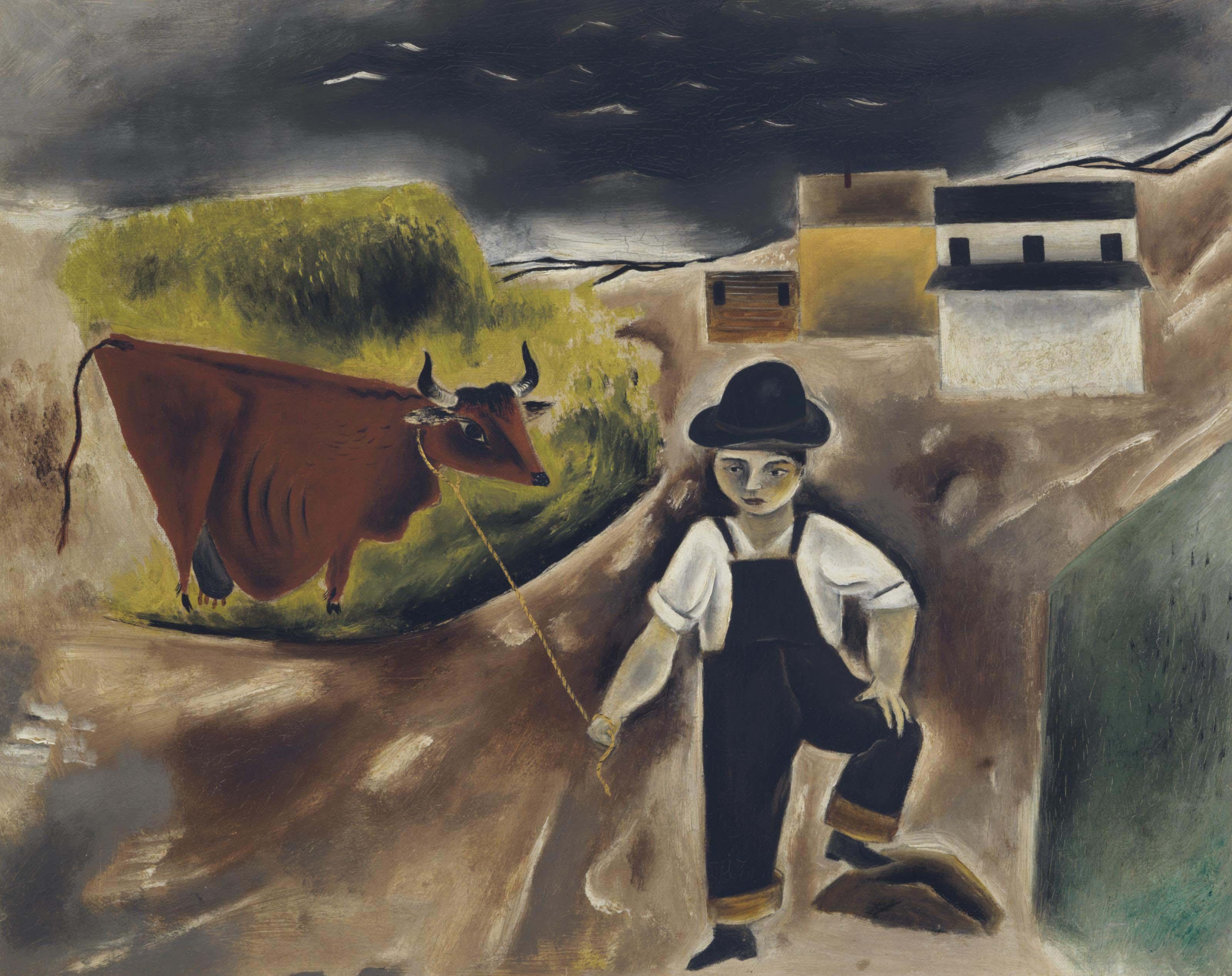 Yasuo Kuniyoshi - Boy With Cow