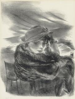 Yasuo Kuniyoshi - Café No. 2 (Davis L-67)