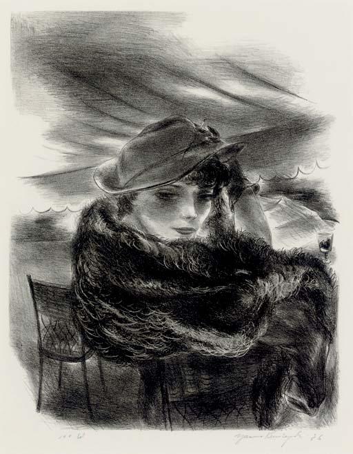 Yasuo Kuniyoshi - Café no. 2 (Davis L67)