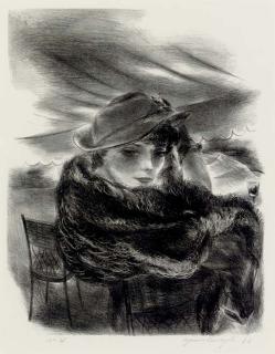 Yasuo Kuniyoshi - Café no. 2 (Davis L67)