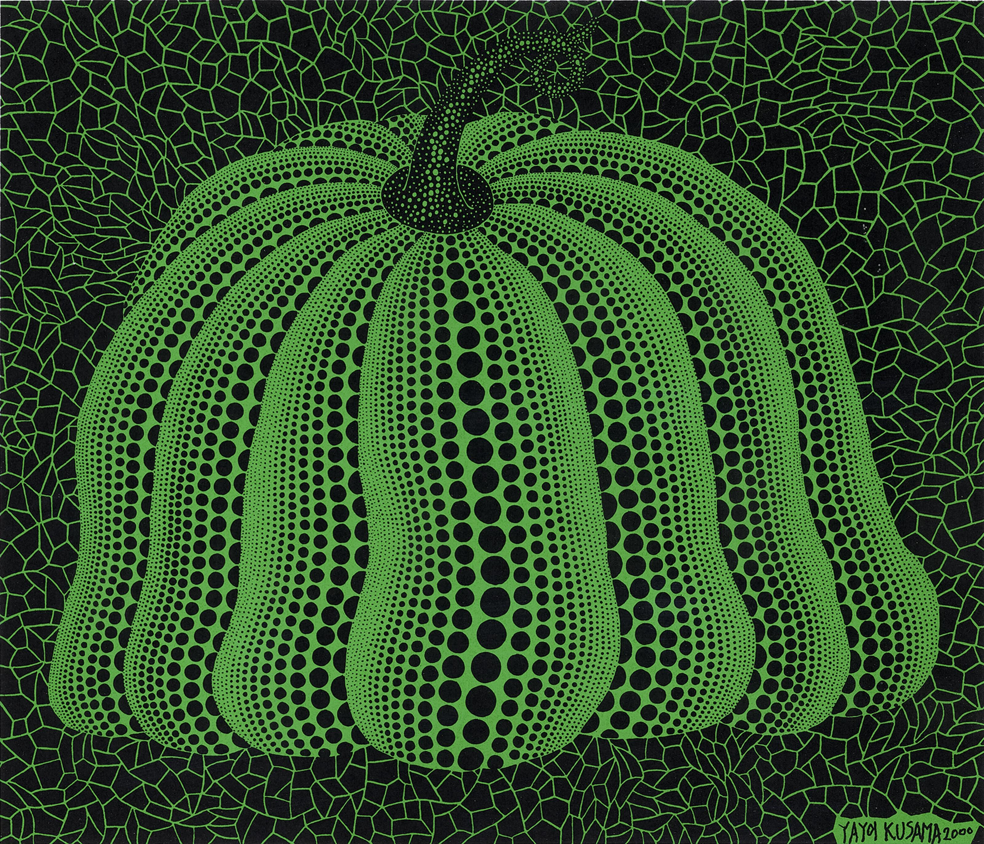 Pumpkin 2000 (Green) by Yayoi Kusama Art.Salon