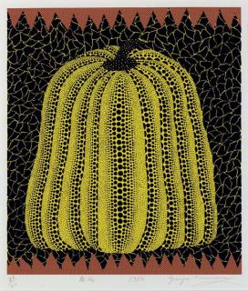 Yayoi Kusama - Pumpkin; Pumpkin (OG); and Pumkin (YY) (Kusama 5; 156; and 231)