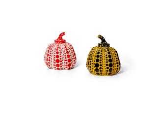 Yayoi Kusama - Red Pumpkin; Yellow Pumpkin (2 works)