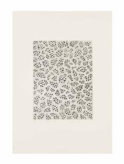Yayoi Kusama - Townscape (titled in Japanese characters in pencil)