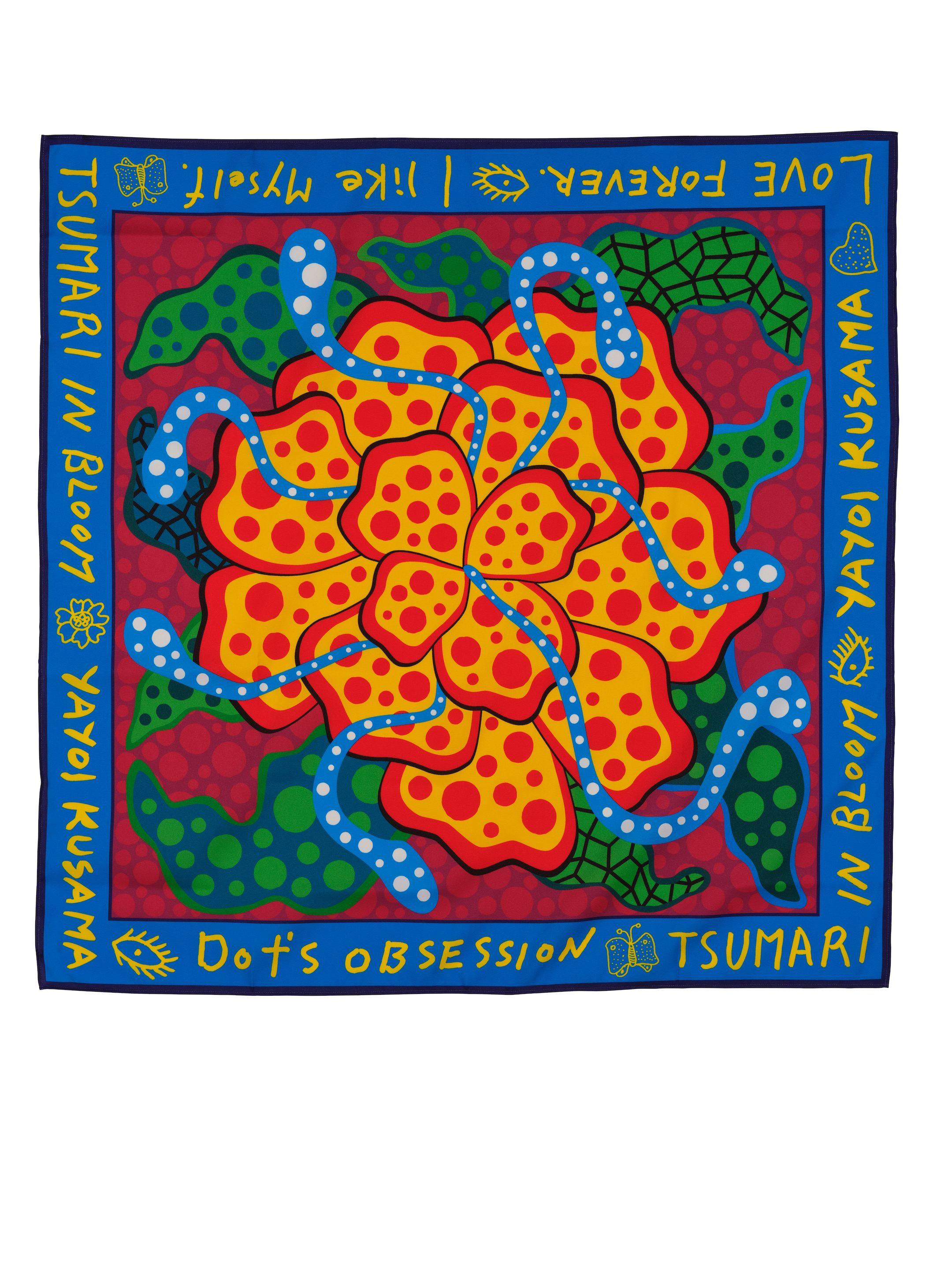 Yayoi Kusama - \'Tsumari in Bloom\' Wrapping Cloth