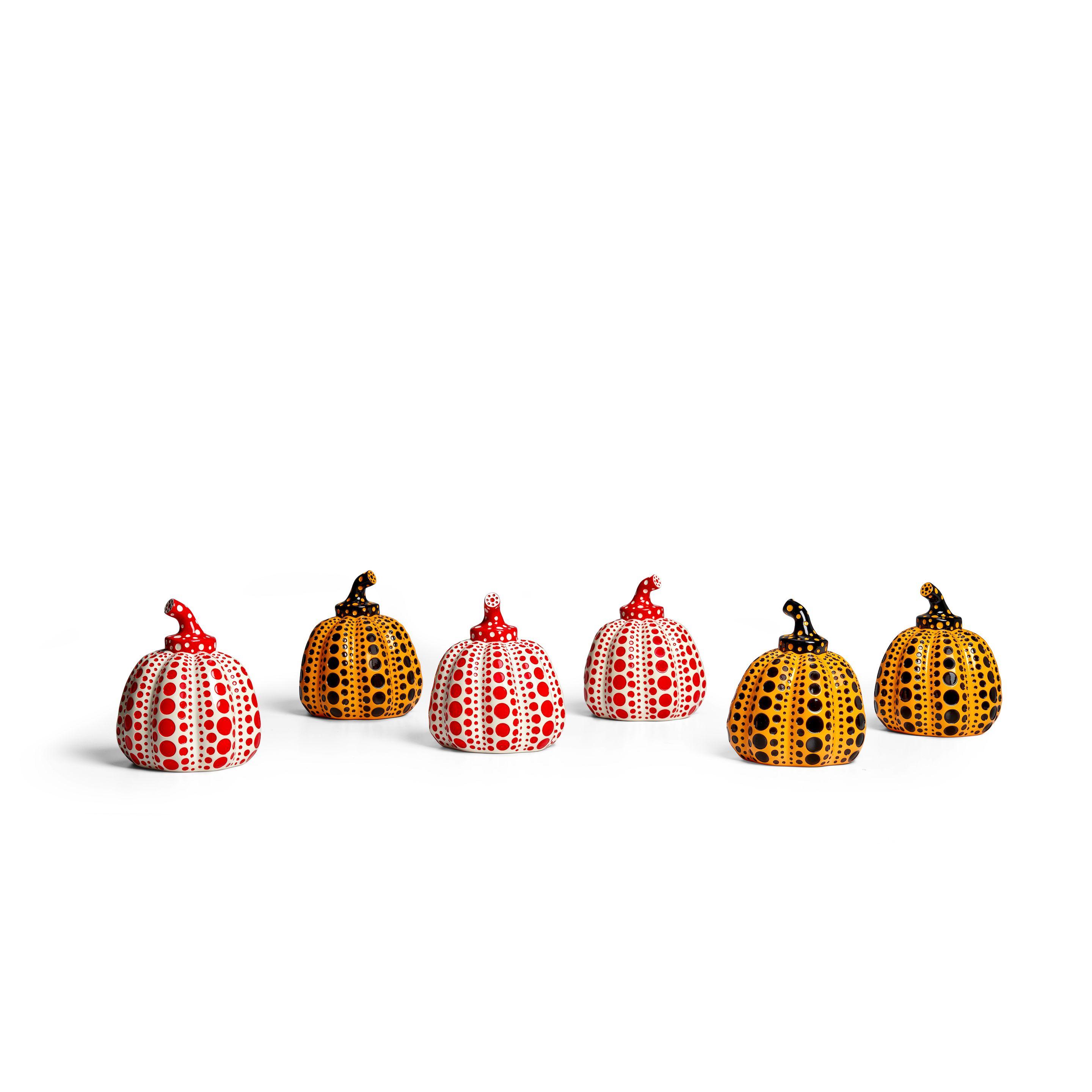 Yayoi Kusama - Yellow and Red Pumpkins (6 works)