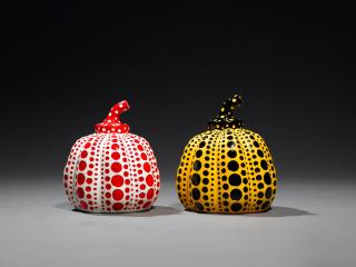 Yayoi Kusama - Yellow Pumpkin; and Red Pumpkin