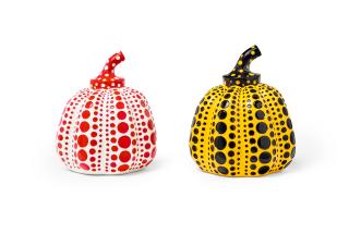 Yayoi Kusama - Yellow Pumpkin & Red Pumpkin (2 works)