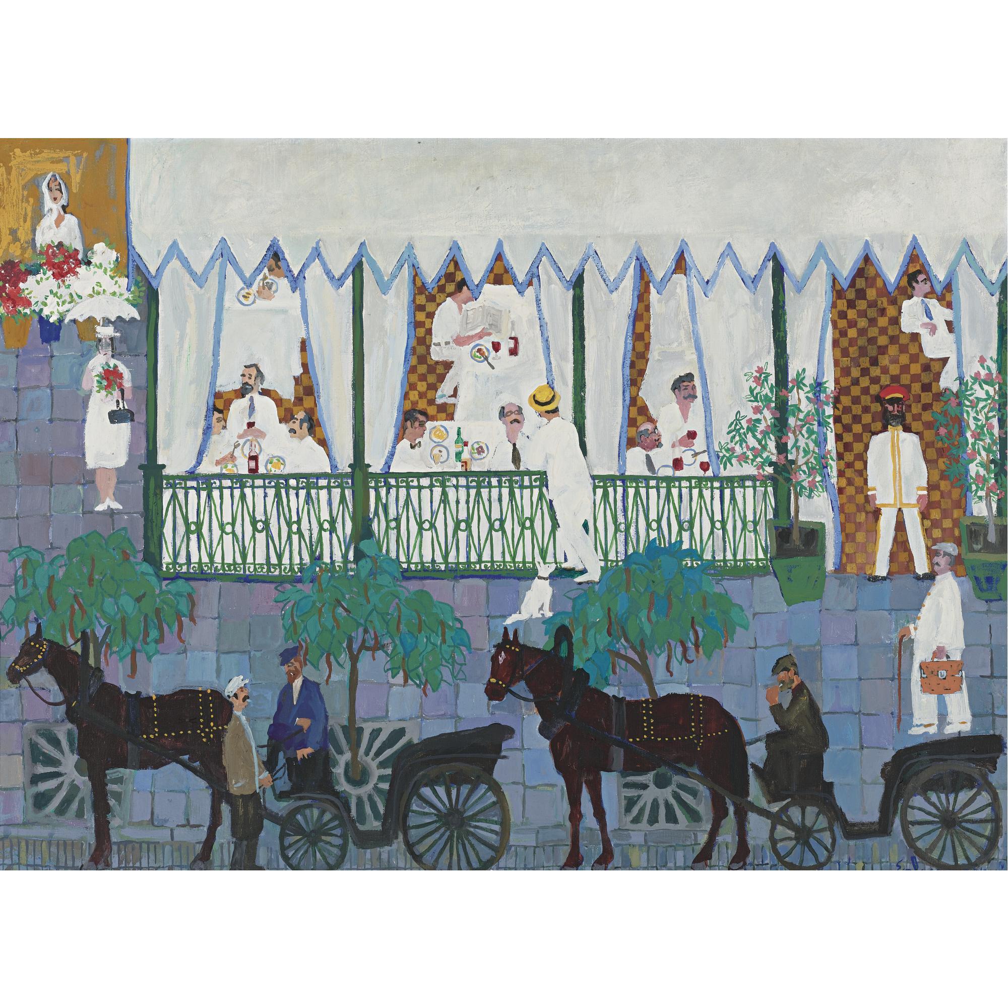 Yefim Ladyzhensky - Russian The Restaurant Fanconi From The Series Odessa Of My Youth 