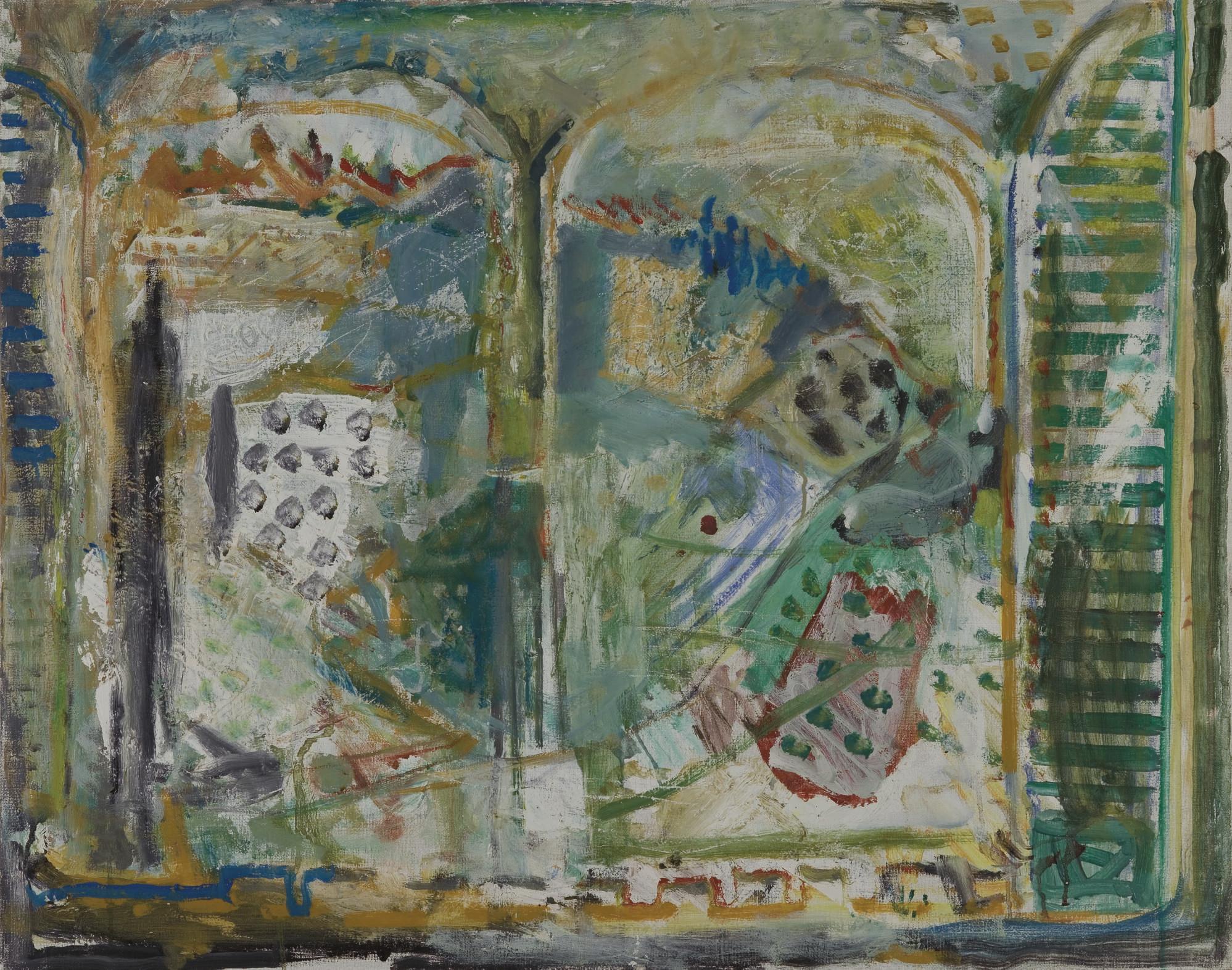 Yehezkel Streichman - View of Mount Zion, From The Window At Mishkanot Shaananim