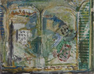Yehezkel Streichman - View of Mount Zion, From The Window At Mishkanot Shaananim