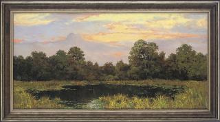 Yevgeni Gololobov - Sunset over the lilie pond