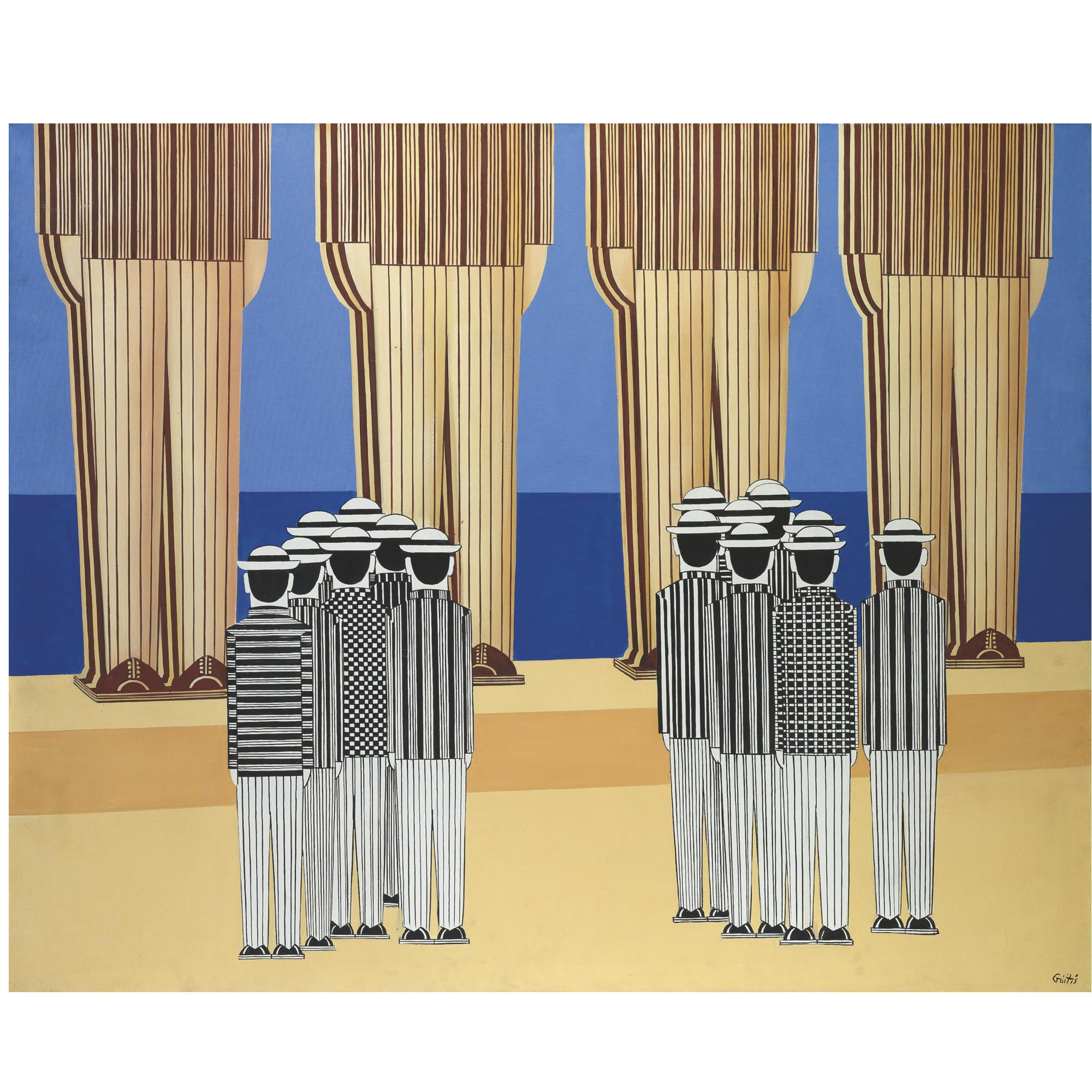 Yiannis Gaitis - Greek Tourists At Cape Sounion