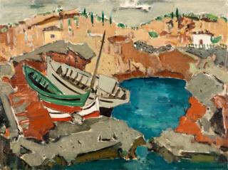 Yiannis Spyropoulos - Bateaux à la plage I