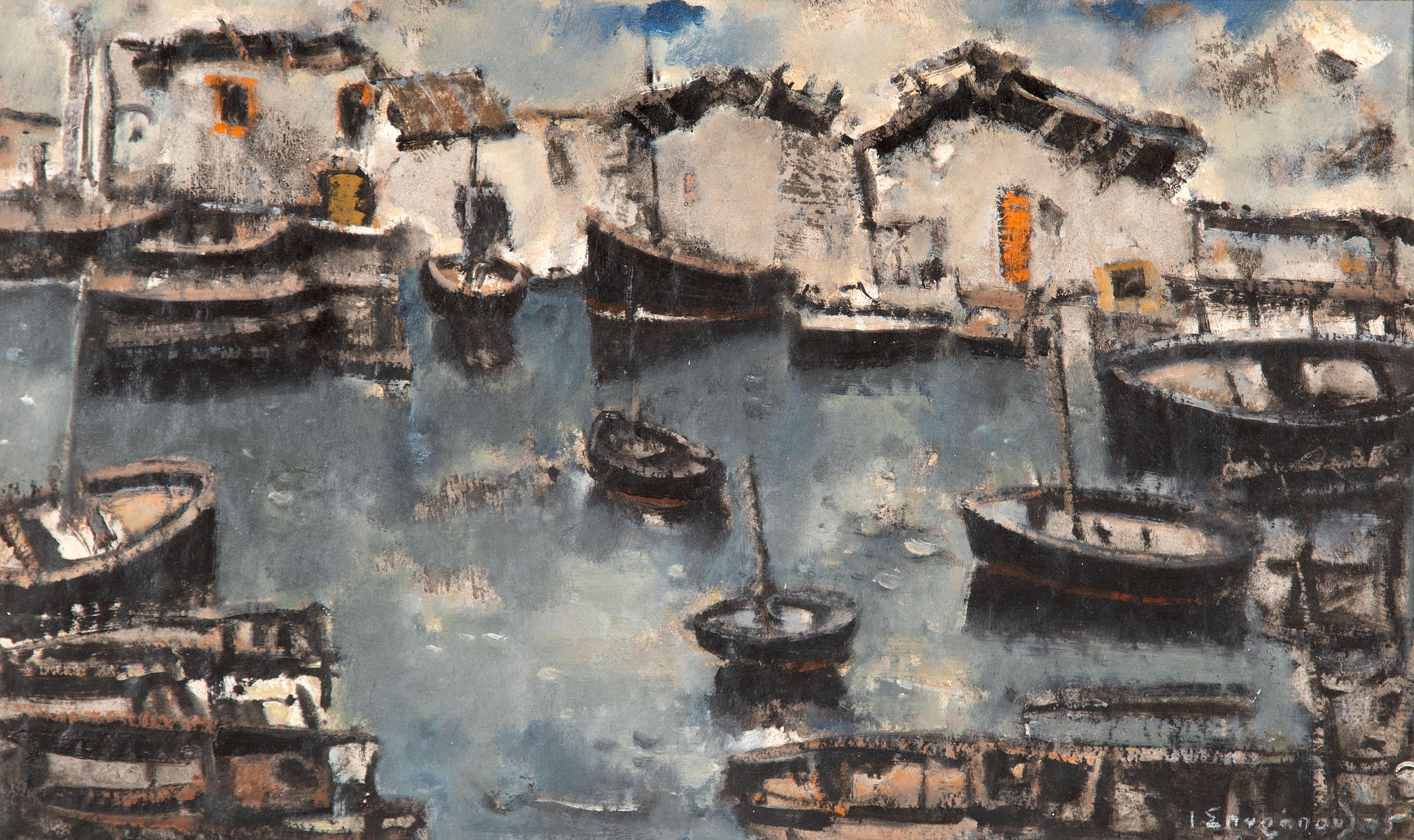 Yiannis Spyropoulos - Le port de Venetià, Mykonos IV