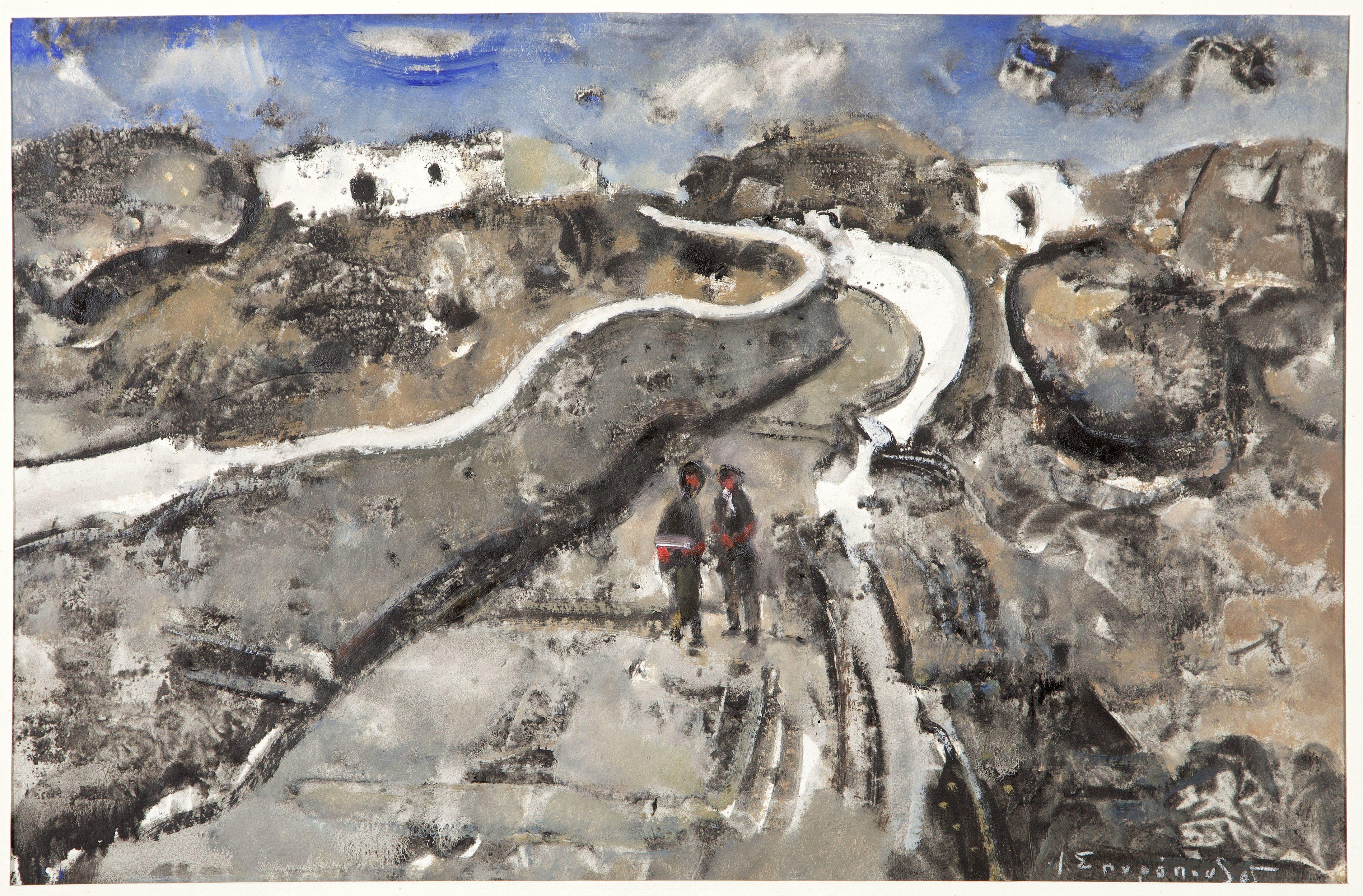 Yiannis Spyropoulos - Ruelle à Mykonos