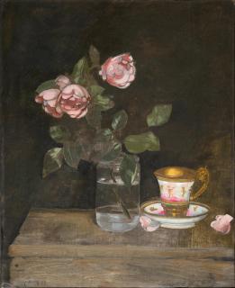 Yiannis Tsarouchis - Fleurs et tasse
