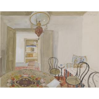 Yiannis Tsarouchis - Greek Interior Of Teriade\'S Home In Mytilini