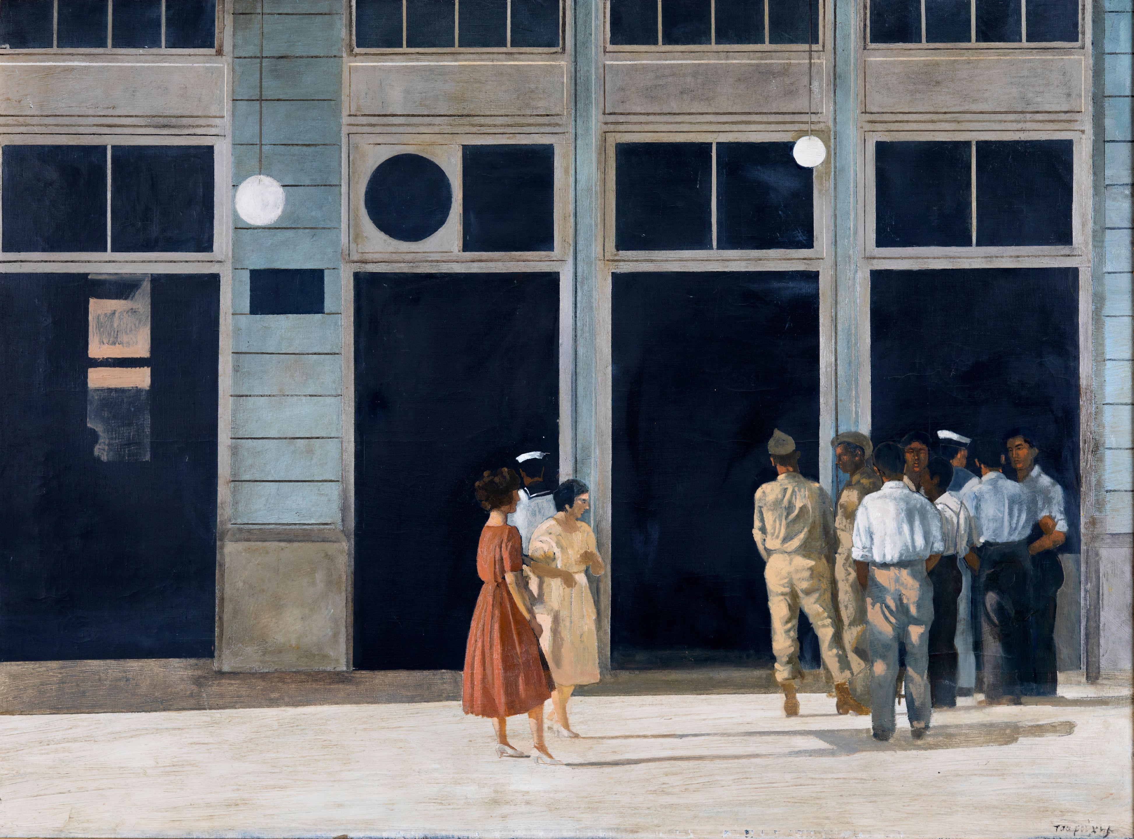 Yiannis Tsarouchis - Le café de Mavrokefalos