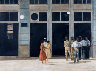 Yiannis Tsarouchis - Le café de Mavrokefalos