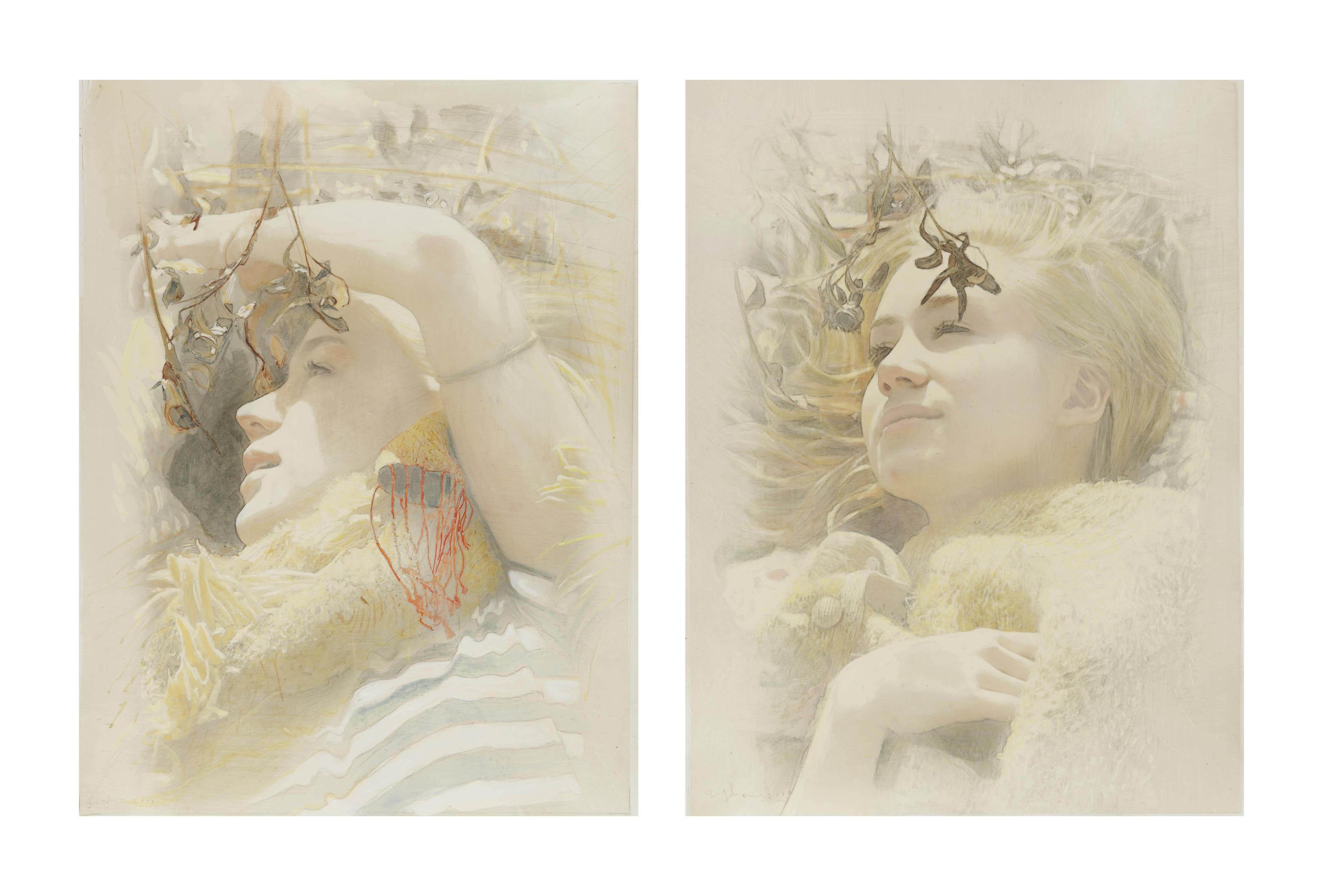 Yigal Ozeri - Untitled; Megan in the park