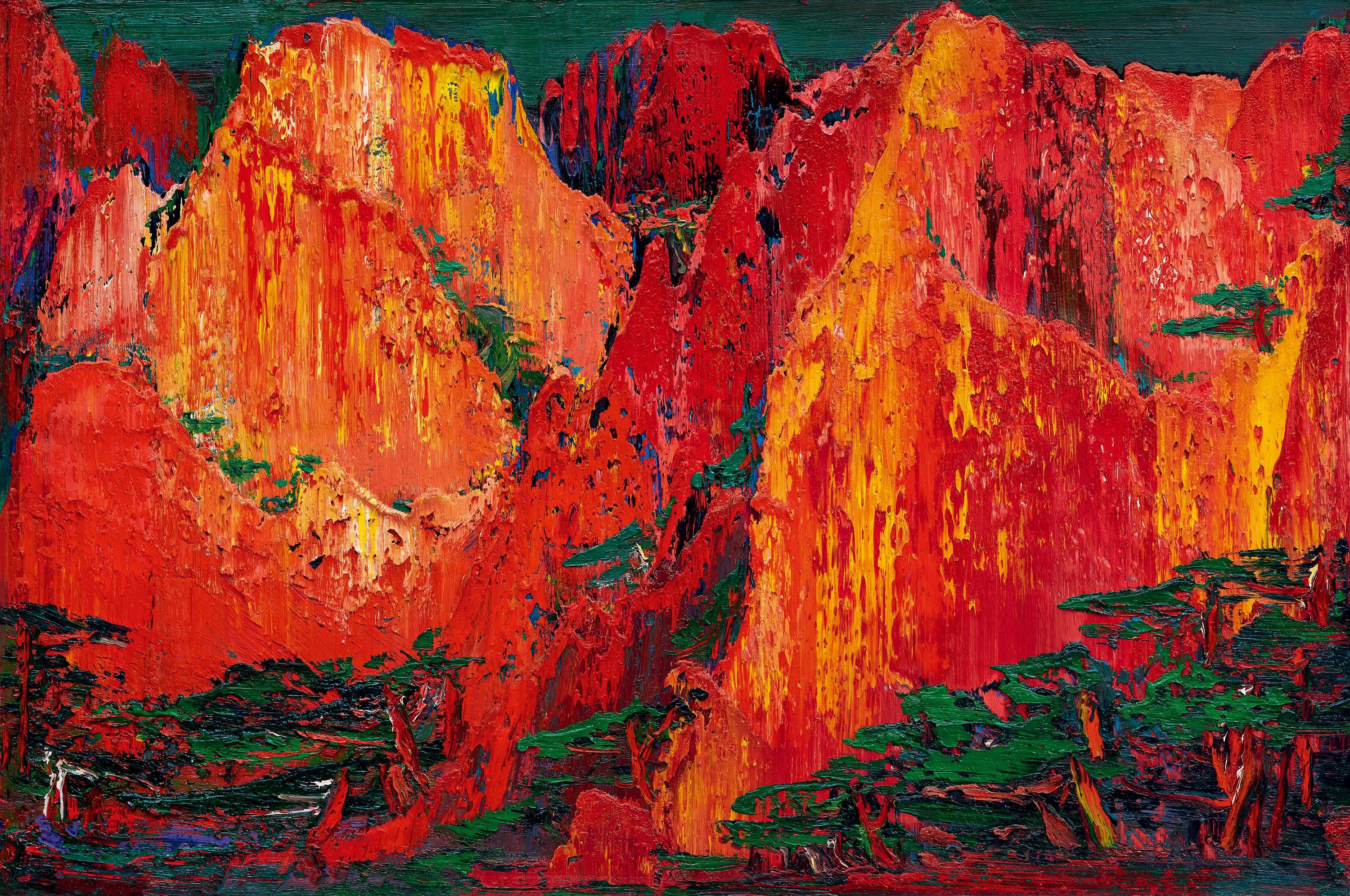 Yin Zhaoyang - Glory Mountain (Painted In 2015)