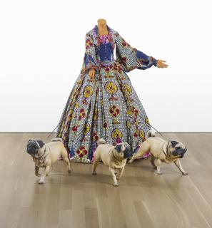 Yinka Shonibare - Leisure Lady (With Pugs)