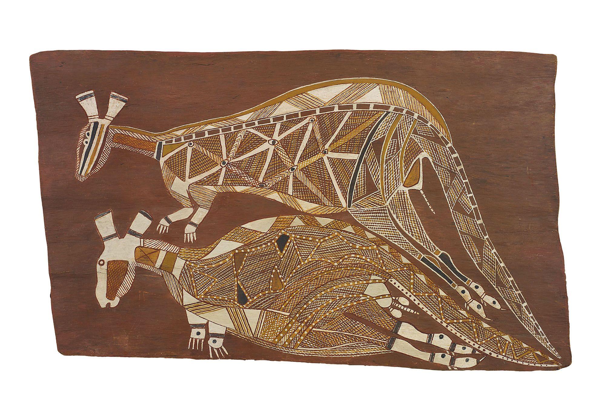 Yirawala - Male And Female Kangaroos c.1965