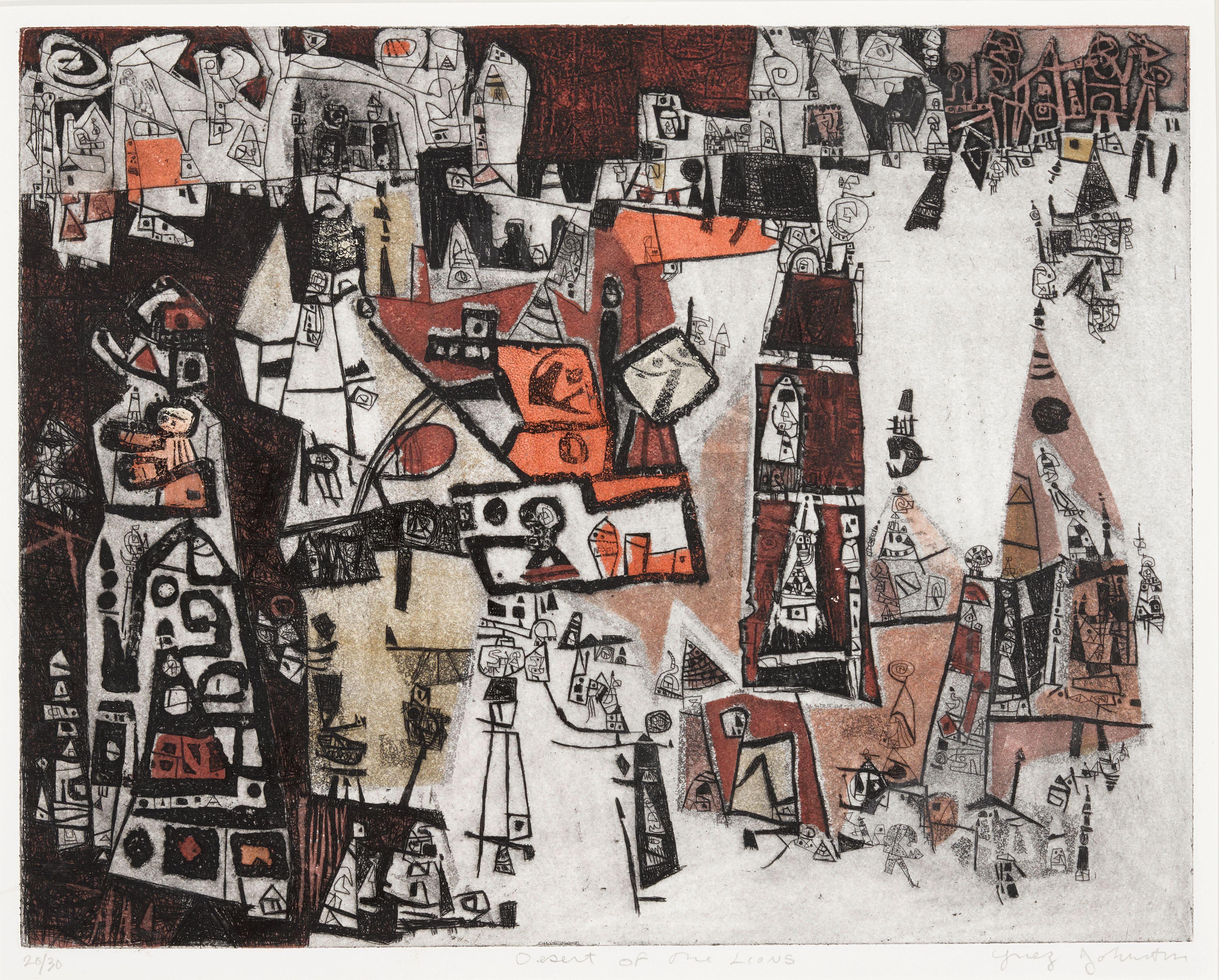 Ynez Johnston - Desert Of The Lions; Garden In The Desert 2