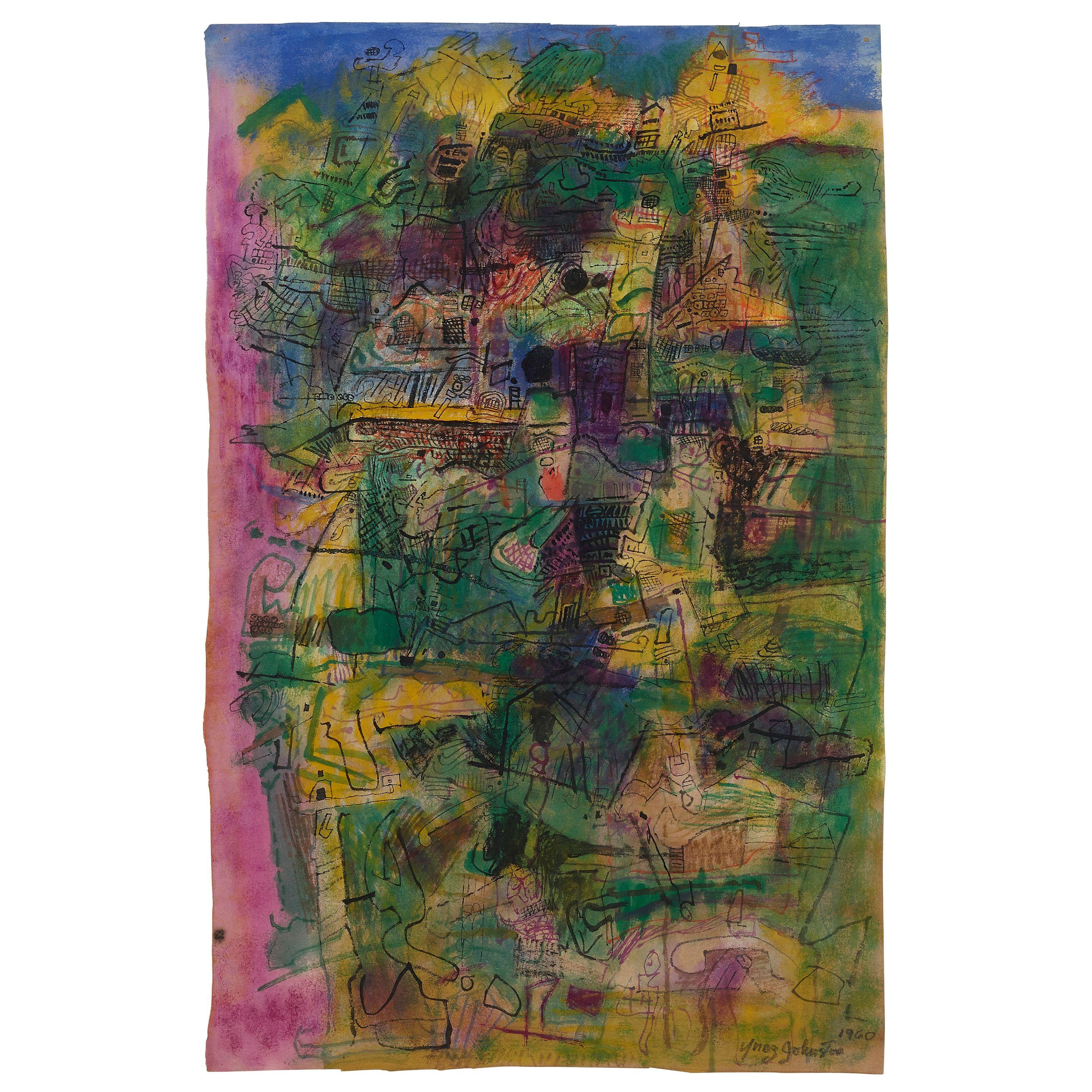 Ynez Johnston - Hill Towns, 1960